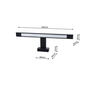 Milagro Applique Shine Noir 7W LED 3 6