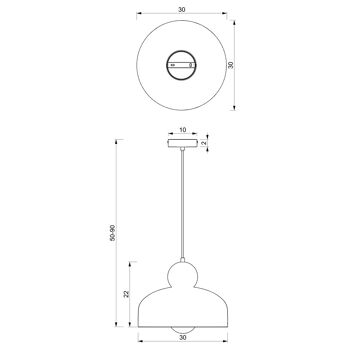 Suspension Milagro Harald Bleu 4