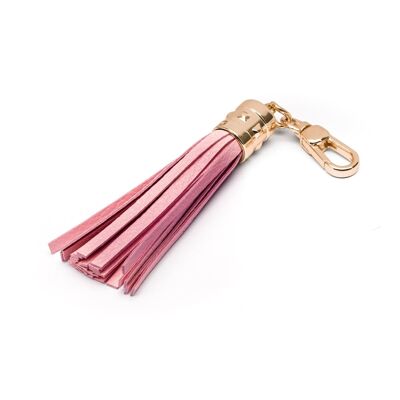 Decorative Leather Tassel - Baby Pink - Baby pink