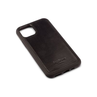 iPhone 11 Pro Max Protective Leather Cover - Black - Black