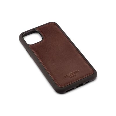 iPhone 11 Pro Max Protective Leather Cover - Brown - Brown