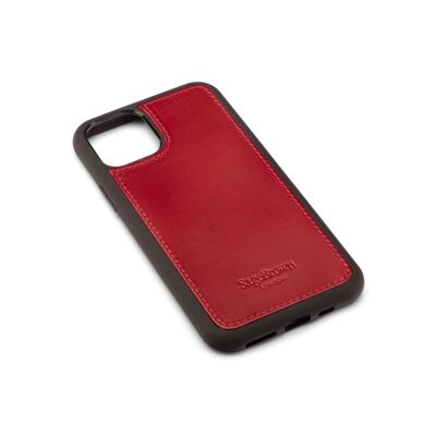 iPhone 11 Pro Max Protective Leather Cover - Red - Red