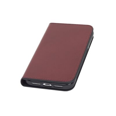 iPhone XR Wallet Case - Red With Black - Red with black - Helvetica/silver