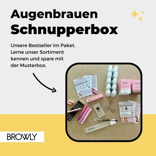 Schnupper-Muster-Angebot für ein Starterset mit BROWLY!
