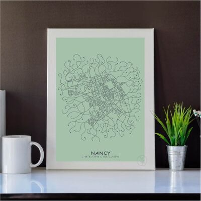 Mapa Nancy Vert