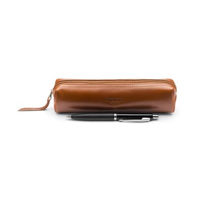 Leather Pencil Case - Havana Tan - Havana tan
