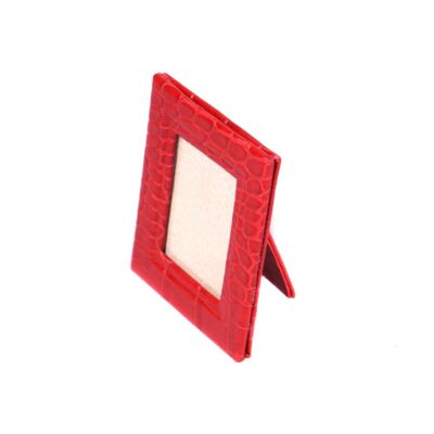 Mini Photo Frame - Red Croc - Red croc