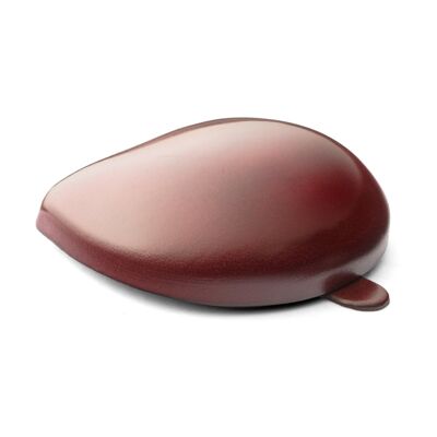 Moulded Compact Coin Purse - Burgundy - Burgundy