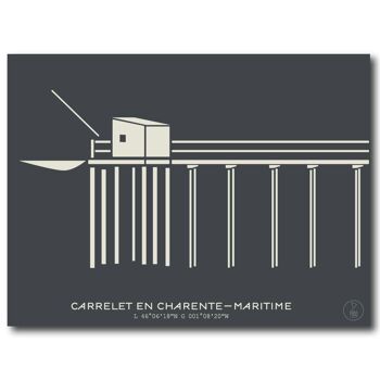 Carrelet de Charente Maritime Noir 2