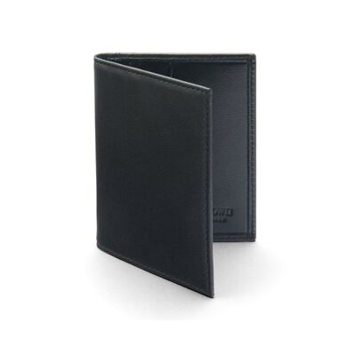 Slim Soft Leather Credit Card Case With RFID Protection - Black - Black