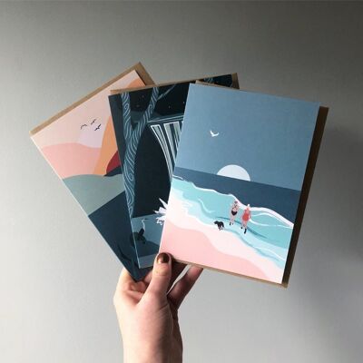 Lot de cartes Wild Swimming - Lot de 3