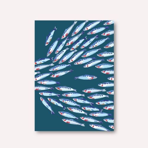Fish Print. Dare to be different. Children's Print. , A4 print