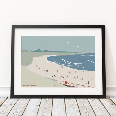 Tynemouth Print. Winter walks - A4 Print