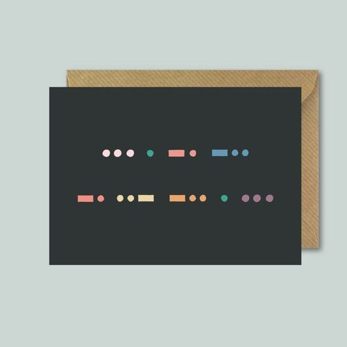 Send Nudes, Morse Code, Valentines Card - Pack of 10