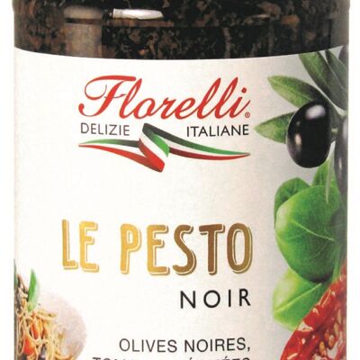 FLORELLI PESTO NOIR AUX OLIVES 190G