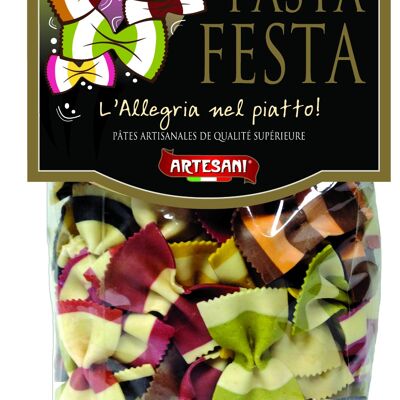 ARTESANI PASTA FESTA FARFALLES MULTICOLORES 250G