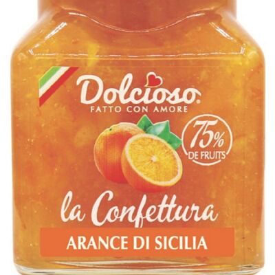 DOLCIOSO " La Confettura" ARANCE DI SICILIA 350G (Oranges de Sicile)