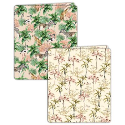 Sweet Jungle/Oriental Flamingo Flight Book Cover - Set of 2