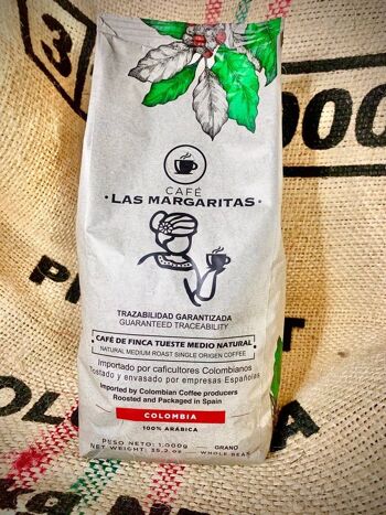kilo de grains de café torréfiés naturels de Colombie, 100% Arabica origine ferme +83pts spécialité SCA 2