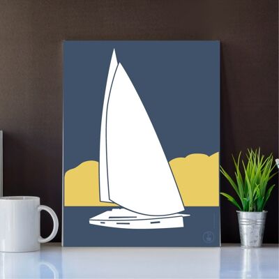 Barca a vela blu Nordet