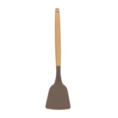 Spatule eliott en
silicone avec manche en
bois