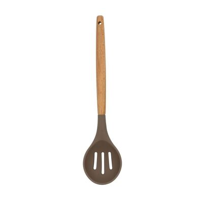 Eliott openwork spoon
silicone with handle
in wood