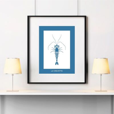 Crustacean Blue Shrimp