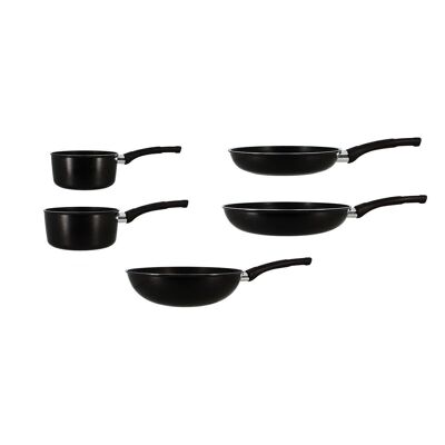 Set 5 pieces marcel
poeles casseroles et wok
induction en aluminum