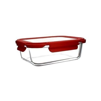 Airtight container
crystal rectangle 370ml
glass with lid