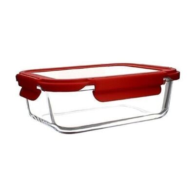 Airtight container
crystal rectangle 1040ml
glass with lid