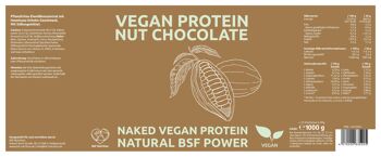 Chocolat aux noix protéiné végétalien 2
