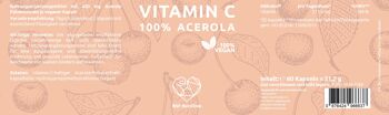 Vitamine C 100% Acérola 60 gélules 2