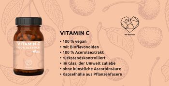 Vitamine C 100% Acérola 60 gélules 4