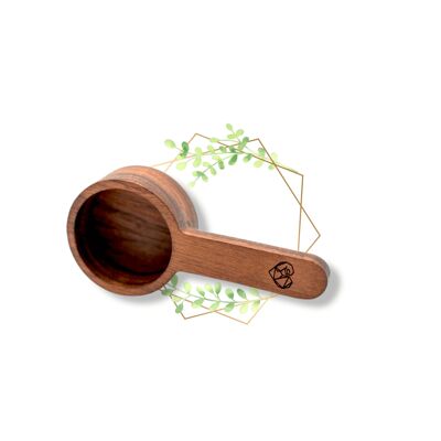 Protein wooden scoop small