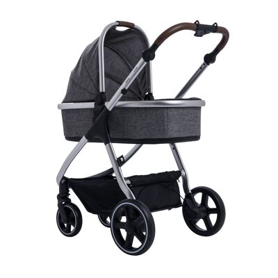 Cosmos Bloom Carrycot - Koalagrau