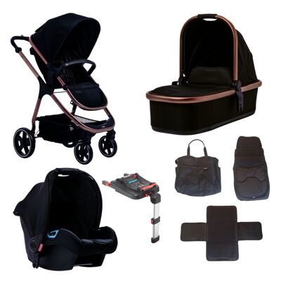 Pacchetto sistema completo da viaggio Cosmos Bloom Midnight Black