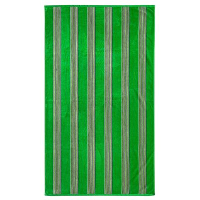 Milonga Jacquard Velvet Terry Beach Towel Green - L