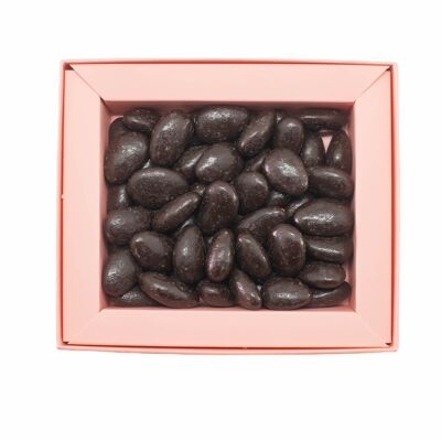 Almendras recubiertas de chocolate negro / 200g