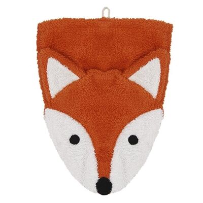 ORGANIC washcloth fox - large