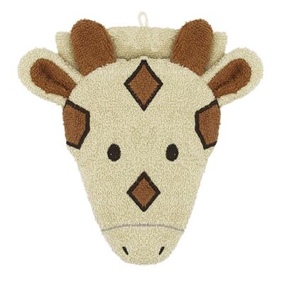 ORGANIC washcloth giraffe - large