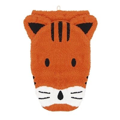 Gant de toilette BIO tigre - grand