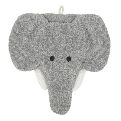 ORGANIC washcloth elephant - large