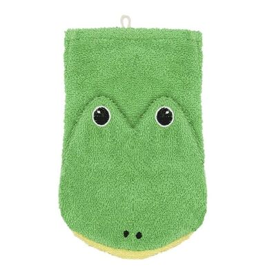 ORGANIC washcloth frog - small