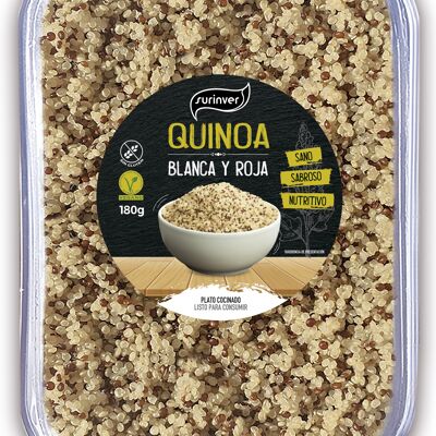 Weiße und rote Quinoa