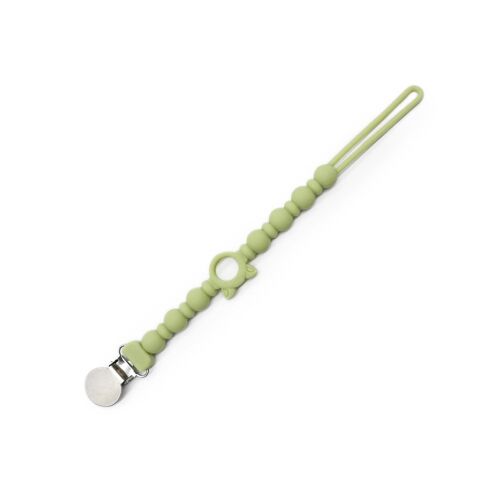 Attache tétine en silicone - Vert