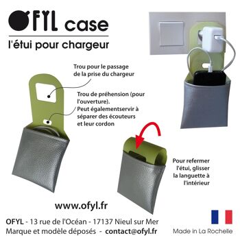 Range-chargeur OFYL CASE simili FRAMBOISE 3