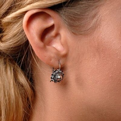 Boucles d'Oreilles Argent avec Noeud Zeeland 12mm