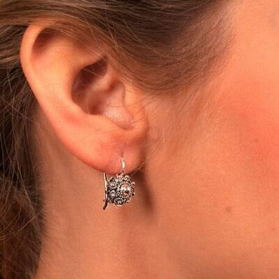 Boucles d'Oreilles Argent avec Noeud Zeeland 10mm