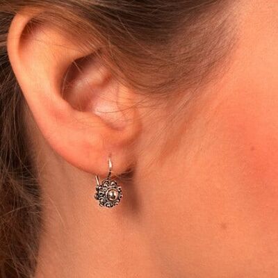 Boucles d'Oreilles en Argent avec Noeud Zeeland 8mm