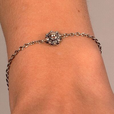 Silberarmband mit Zeeland-Knoten 8mm